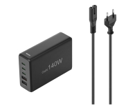 Hama Stacja ładująca 140W 3x USB-C 2X USB-A CZARNA - 1331321 - zdjęcie 3